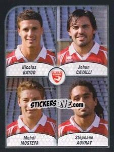 Figurina Bayod / cavalli / mostefa / auvray - FOOT 2009-2010 n. 631 - Panini
