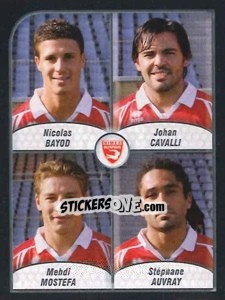 Sticker Bayod / cavalli / mostefa / auvray - FOOT 2009-2010 - Panini