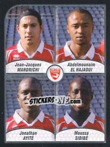 Figurina Mandrichi / El Hajaoui / Ayite / Sidibe - FOOT 2009-2010 n. 632 - Panini