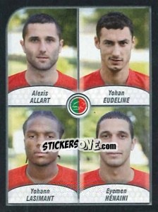 Sticker Allart / Eudeline / Lasimant / Henaini - FOOT 2009-2010 - Panini