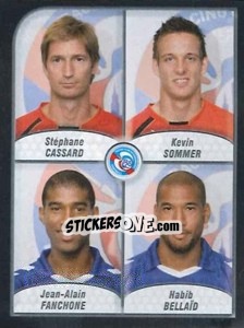 Cromo Cassard / Sommer / Fanchone / Bellaid - FOOT 2009-2010 - Panini