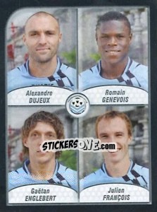 Figurina Dujeux / Genevois / Englebert / Francois - FOOT 2009-2010 - Panini