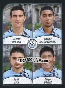 Cromo Belaud / Belghazouani / Atik / Gomez - FOOT 2009-2010 - Panini