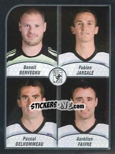 Figurina Benvegnu / Jarsale / Delhommeau / Faivre - FOOT 2009-2010 n. 657 - Panini