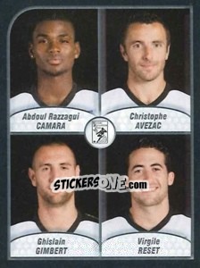 Figurina Camara / Avezac / Gimbert / Reset - FOOT 2009-2010 n. 660 - Panini