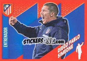 Sticker Diego Pablo Simeone - Atletico de Madrid 2014-2015 n. 7 - Panini