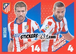 Cromo Gabi / mario Suárez - Atletico de Madrid 2014-2015 - Panini