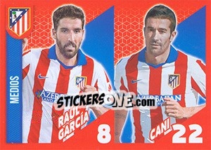 Sticker Raúl Garcia / cani - Atletico de Madrid 2014-2015 n. 16 - Panini
