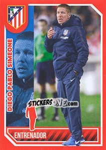 Cromo Diego Pablo Simeone (Position) - Atletico de Madrid 2014-2015 - Panini