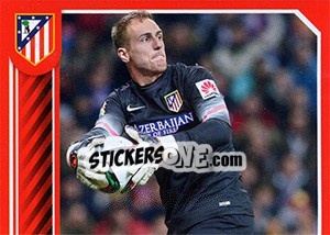 Sticker Jan Oblak in action - Atletico de Madrid 2014-2015 n. 30 - Panini