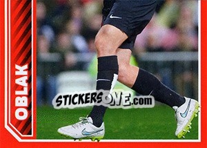 Sticker Jan Oblak in action - Atletico de Madrid 2014-2015 n. 31 - Panini