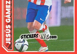 Sticker Jésus Gaméz in action - Atletico de Madrid 2014-2015 - Panini