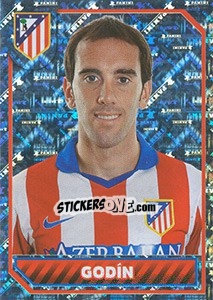 Sticker Godín (Portrait) - Atletico de Madrid 2014-2015 - Panini