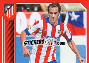 Sticker Godín in action - Atletico de Madrid 2014-2015 - Panini