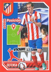 Sticker Godín (Position) - Atletico de Madrid 2014-2015 n. 52 - Panini