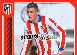 Sticker Giménez in action - Atletico de Madrid 2014-2015 n. 54 - Panini