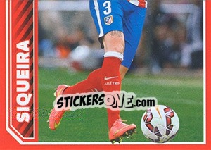 Sticker Siqueira in action - Atletico de Madrid 2014-2015 - Panini