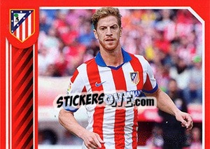 Cromo Ansaldi in action - Atletico de Madrid 2014-2015 - Panini