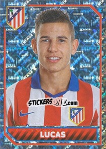 Sticker Lucas Hernández (Portrait) - Atletico de Madrid 2014-2015 - Panini