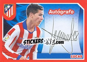 Sticker Lucas Hernández (Autografo) - Atletico de Madrid 2014-2015 - Panini