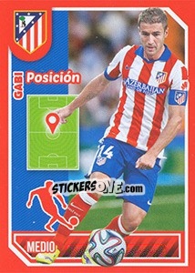 Figurina Gabi (Position) - Atletico de Madrid 2014-2015 - Panini