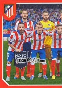 Cromo Team shot (In striped equip) - Atletico de Madrid 2014-2015 - Panini