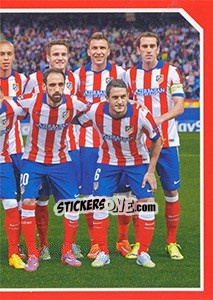 Cromo Team shot (In striped equip) - Atletico de Madrid 2014-2015 - Panini