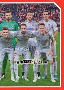 Sticker Team shot (In gray equip) - Atletico de Madrid 2014-2015 n. 82 - Panini