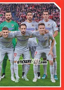 Cromo Team shot (In gray equip) - Atletico de Madrid 2014-2015 - Panini