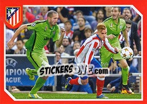 Sticker FC Atletico de Madrid in 2014-15 (A. Griezmann) - Atletico de Madrid 2014-2015 - Panini