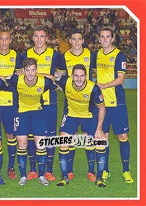 Sticker Team shot (In blue-yellow equip) - Atletico de Madrid 2014-2015 n. 87 - Panini