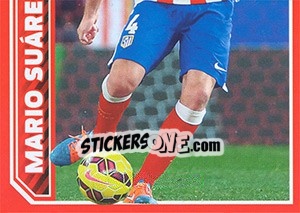 Sticker Mario Suárez in action - Atletico de Madrid 2014-2015 n. 93 - Panini