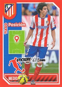 Sticker Tiago (Position) - Atletico de Madrid 2014-2015 n. 100 - Panini
