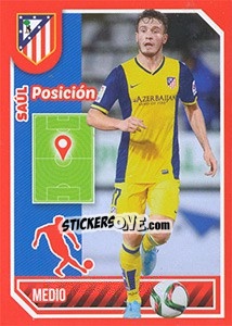 Figurina Saúl (Position) - Atletico de Madrid 2014-2015 - Panini