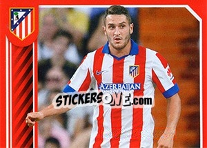 Cromo Koke in action - Atletico de Madrid 2014-2015 - Panini