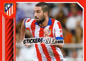 Sticker Arda Turán in action - Atletico de Madrid 2014-2015 - Panini