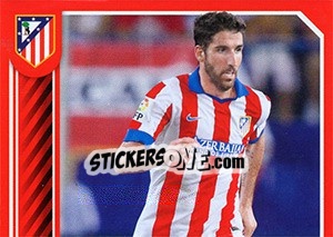 Sticker Raúl García in action - Atletico de Madrid 2014-2015 - Panini