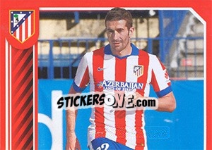 Sticker Cani in action - Atletico de Madrid 2014-2015 - Panini