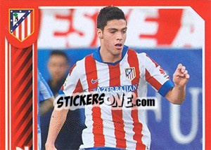 Sticker Raúl Jiménez in action - Atletico de Madrid 2014-2015 - Panini