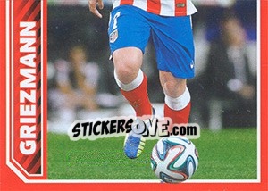 Cromo Griezmann in action - Atletico de Madrid 2014-2015 - Panini