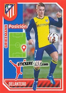Sticker Griezmann (Position) - Atletico de Madrid 2014-2015 n. 134 - Panini