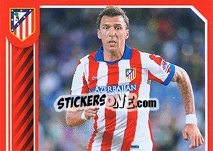 Cromo Mandžukic in action - Atletico de Madrid 2014-2015 - Panini