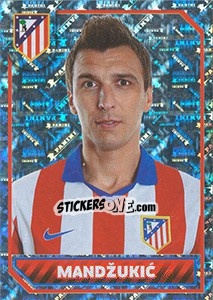 Figurina Mandžukic (Portrait) - Atletico de Madrid 2014-2015 - Panini