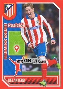 Sticker Fernando Torres (Position) - Atletico de Madrid 2014-2015 n. 144 - Panini