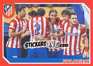 Sticker Goal Celebration - Atletico de Madrid 2014-2015 - Panini