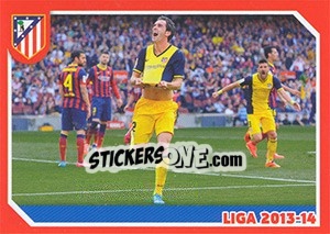 Cromo Goal Celebration - Atletico de Madrid 2014-2015 - Panini