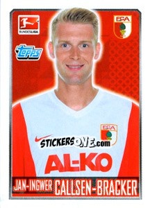 Sticker Jan-Ingwer Callsen-Bracker - German Football Bundesliga 2014-2015 n. 10 - Topps