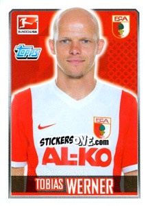 Sticker Tobias Werner - German Football Bundesliga 2014-2015 n. 15 - Topps
