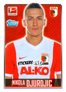 Sticker Nikola Djurdjic - German Football Bundesliga 2014-2015 n. 17 - Topps