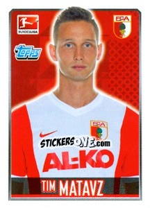 Sticker Tim Matavž - German Football Bundesliga 2014-2015 n. 18 - Topps
